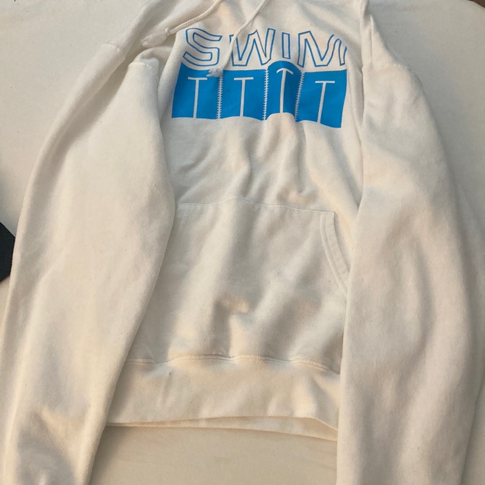 White swim hoodie from champion, good condition, Size: Medium